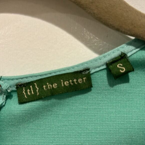 The Letter Lace Shift Dress in Mint Green Size S - Picture 5 of 7